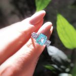 Anel Esmeralda Colombiana com Brilhantes - Imagem 4