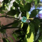 Anel Esmeralda Colombiana com Brilhantes - Imagem 2