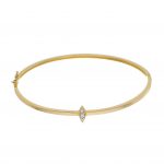 Bracelete com navete de brilhantes central - Imagem 2