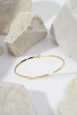 Bracelete com navete de brilhantes central - Imagem 3