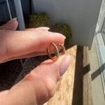 Argola diamantes maior - Imagem 2