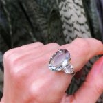 Anel grande Prasiolita