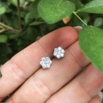 Brinco Flor de brilhantes - Imagem 3