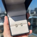 Brinco Oval Topázio Branco - Imagem 2