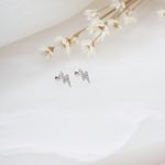 Brinco raio zircônias