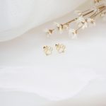 Brinco patinha com brilhante