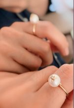 Anel Pérola Estrela com Brilhante - Imagem 3