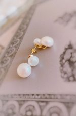 Brinco Duplo Pérola Botão - Imagem 2