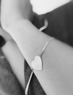 Pulseira Coração Fixo Corrente Dupla - Imagem 3