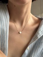 Colar Mini Coração Madrepérola