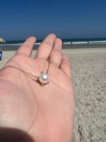 Colar Pérola Botão com Brilhantes - Imagem 2