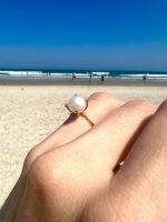 Anel Pérola com brilhantes - Imagem 2