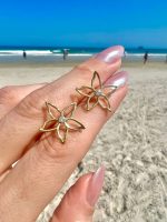 Brinco Flor com Brilhante - Imagem 3