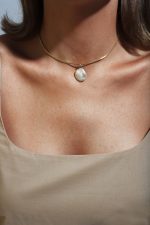 Chocker fio barroca com brilhante