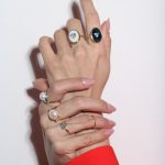 Anel Pérola Botão com Topázio Swiss Laterais